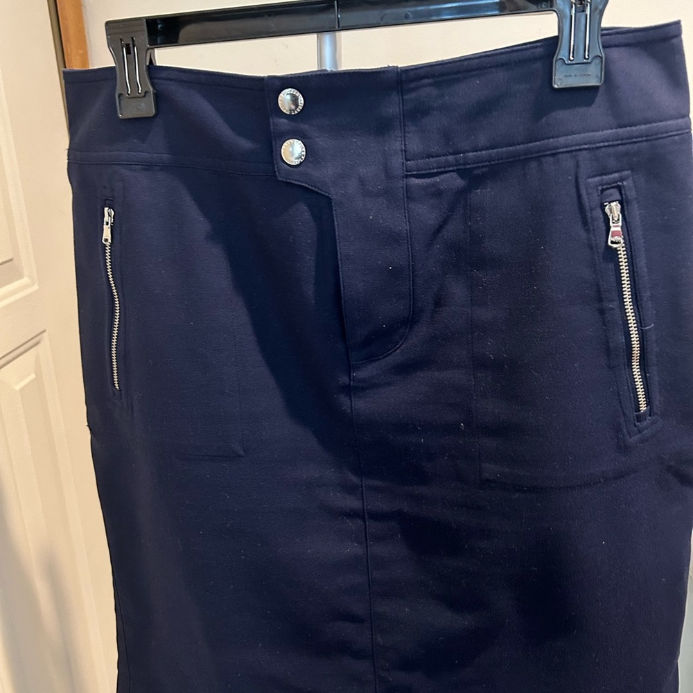 Navy blue knee length Ralph Lauren skirt